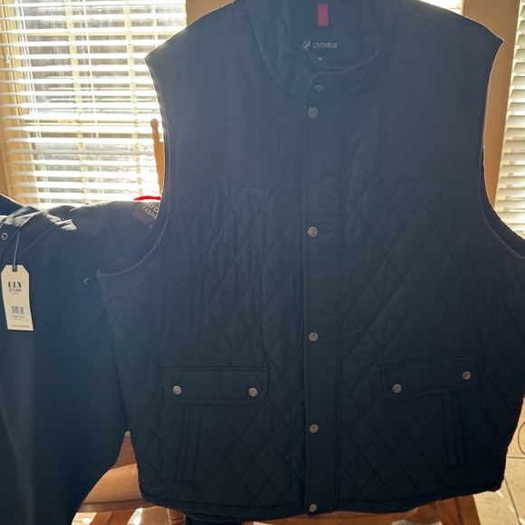 Brand New Cremieux Men's Black 3XT Quilted Vest - Picture 9 of 13